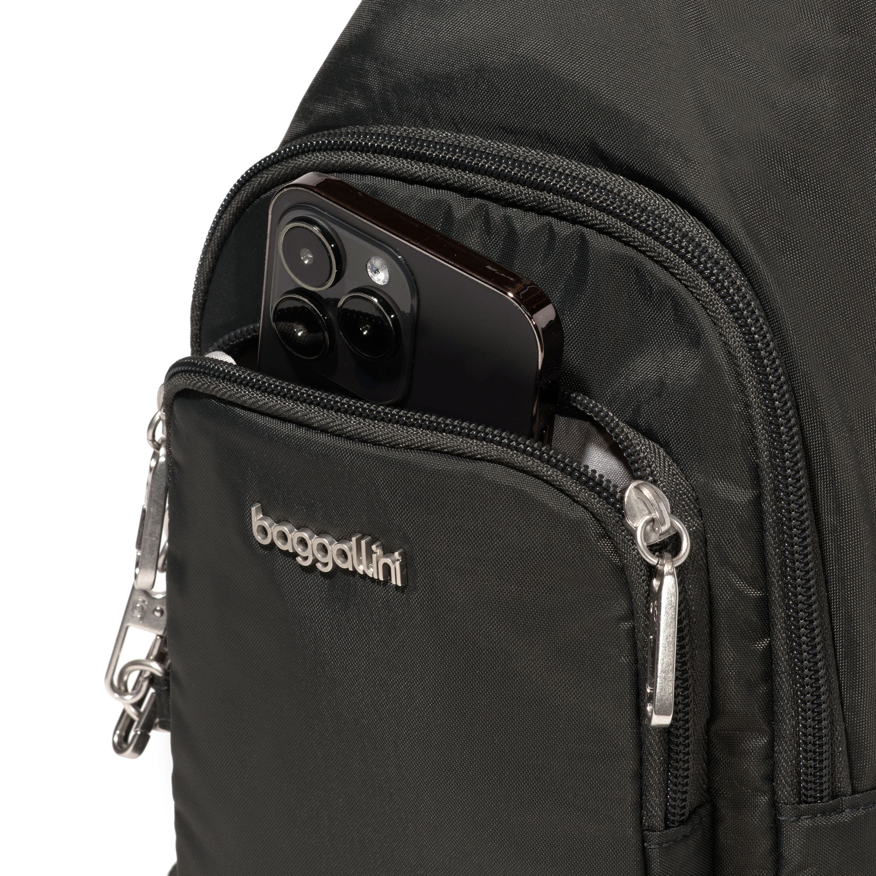 BAGGALLINI Securtex Anti-Theft Daytripper Sling Bag, Alternate, color, Charcoal