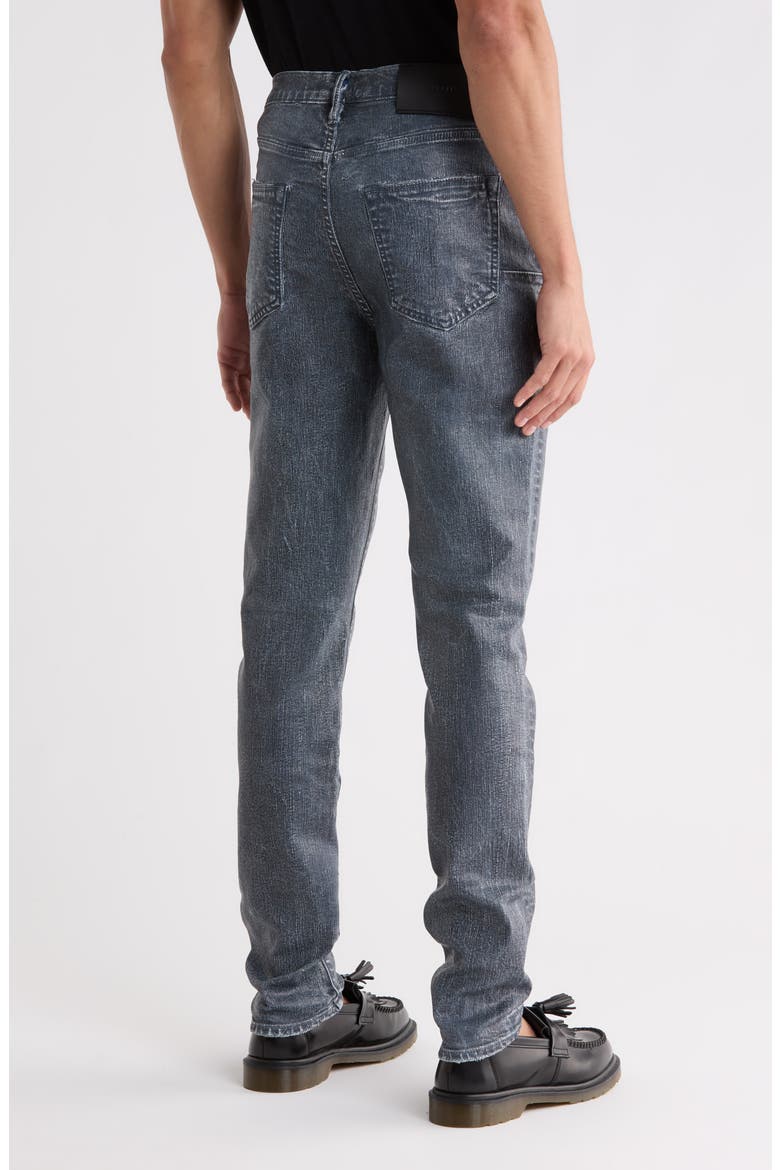 Aden Coated Mid Rise Skinny Jeans, Alternate, color, NAVY