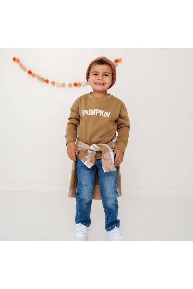 Pumpkin Sweatshirt, Alternate, color, Mocha