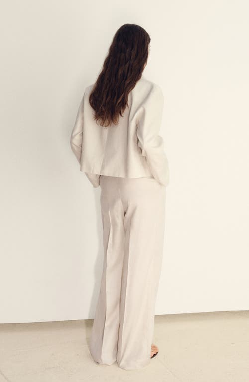 Mango Pleated Linen Pants