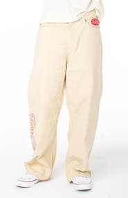 Von Dutch Baggy Contrast Graphic Patch Straight Reaper Pant