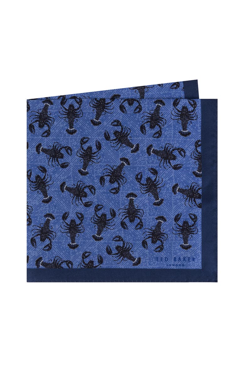 Ted Baker London Scorpion Silk Pocket Square, Main, color, 