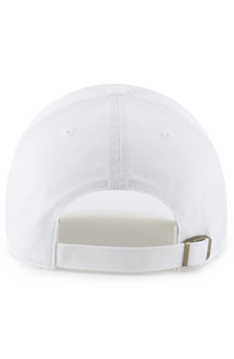 '47 Men's '47  White Tennessee Titans Primary Logo Clean Up Adjustable Hat, Alternate, color, White