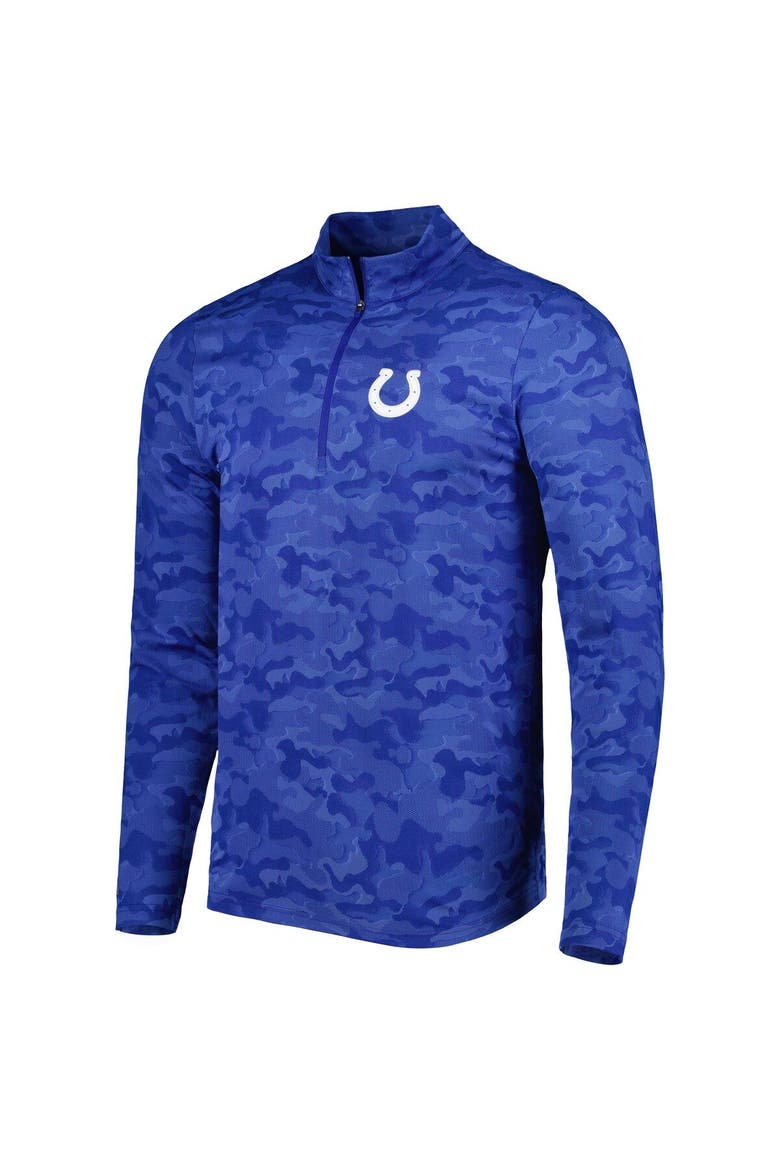Men's Antigua Royal Indianapolis Colts Brigade Quarter-Zip Sweatshirt, Alternate, color, Royal
