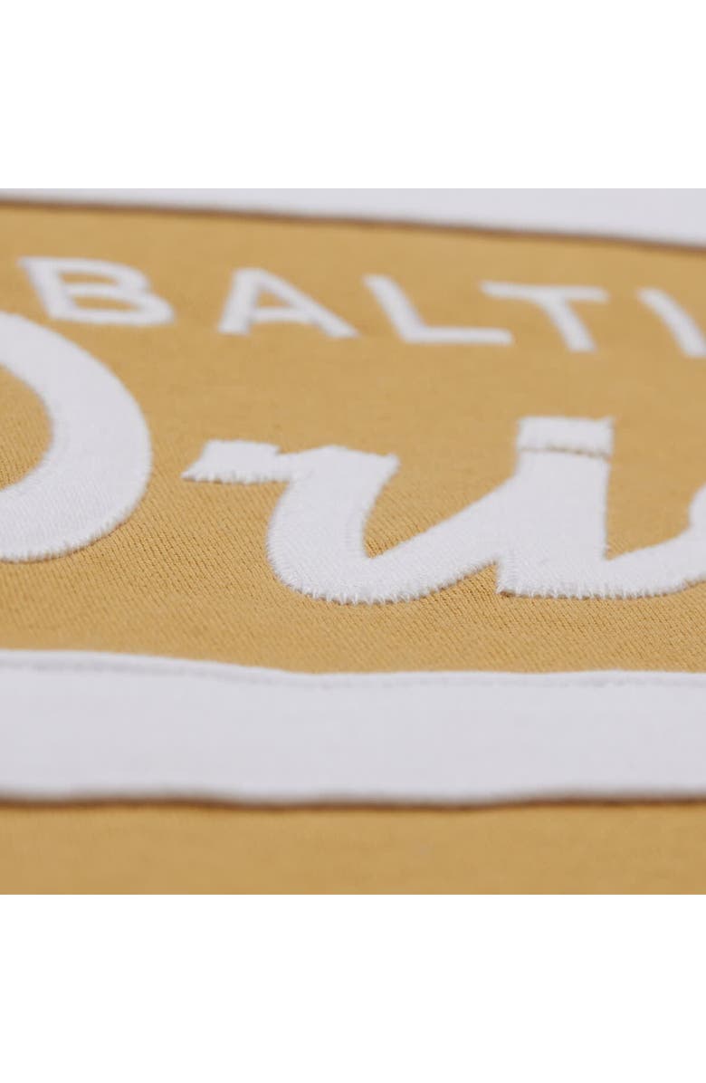 Mitchell & Ness Men's Mitchell & Ness Tan/Cream Baltimore Orioles Head Coach Pullover Hoodie, Alternate, color, Tan