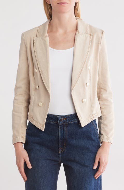 Wayne Double Breasted Crop Blazer
