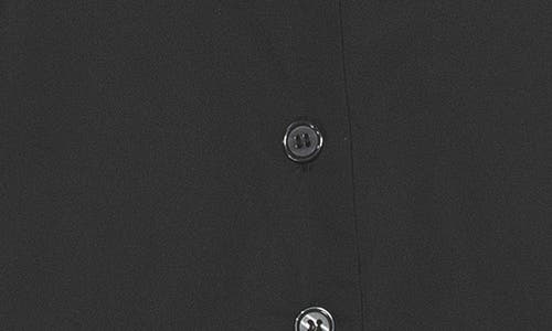 Alexia Admor Shannan Tipped Collar Button-up Shirt In Black