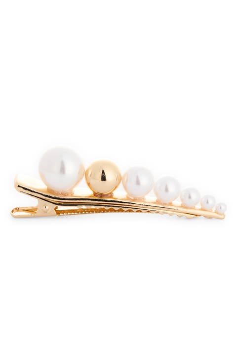 Faux Pearl Bubble Hair Clip
