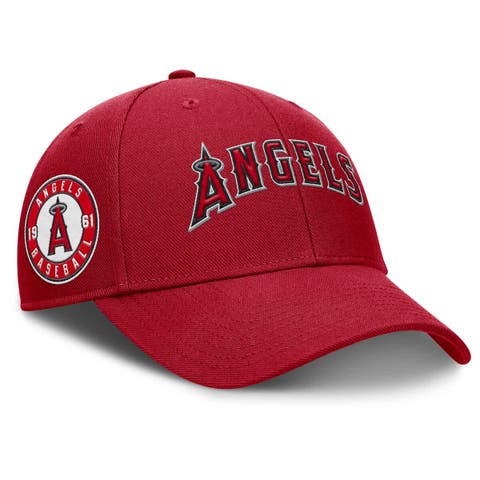 Men's Nike Red Los Angeles Angels Rise Gaberdine Adjustable Hat