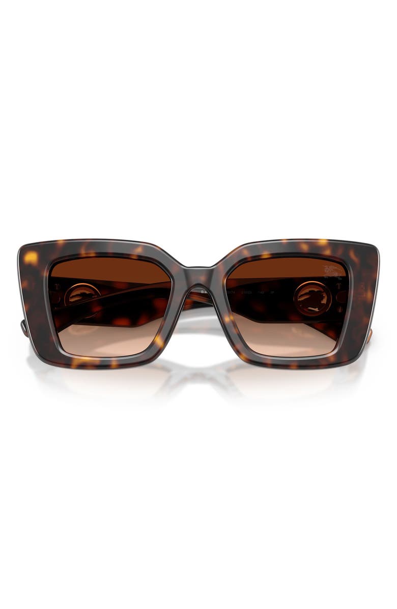 Burberry 51mm Cat Eye Sunglasses, Alternate, color, Dark Havana / Brown Gradient