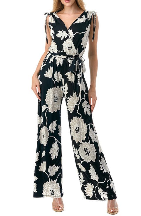 Tie Waist Wide Leg Jumpsuit
