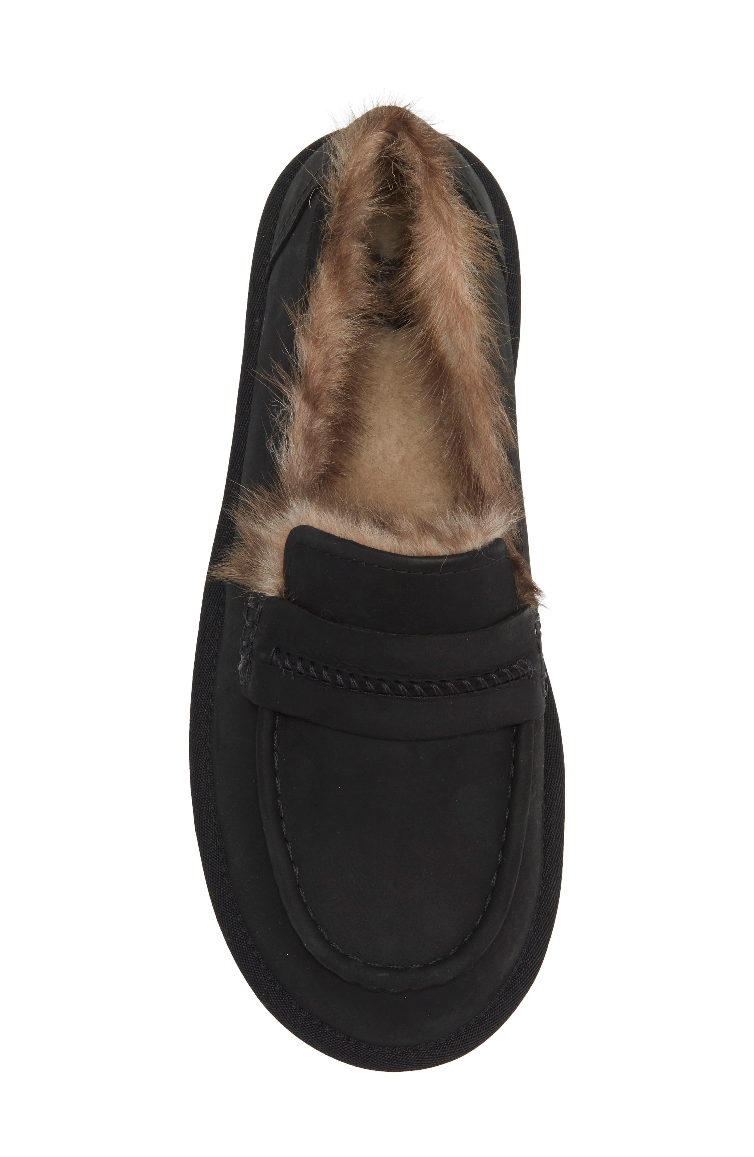 Ellis Leather Loafer, Alternate, color, BLACK