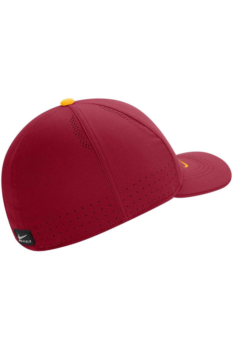 Men's Nike Cardinal Iowa State Cyclones 2022 Sideline Classic99 Swoosh Performance Flex Hat, Alternate, color, Cardinal