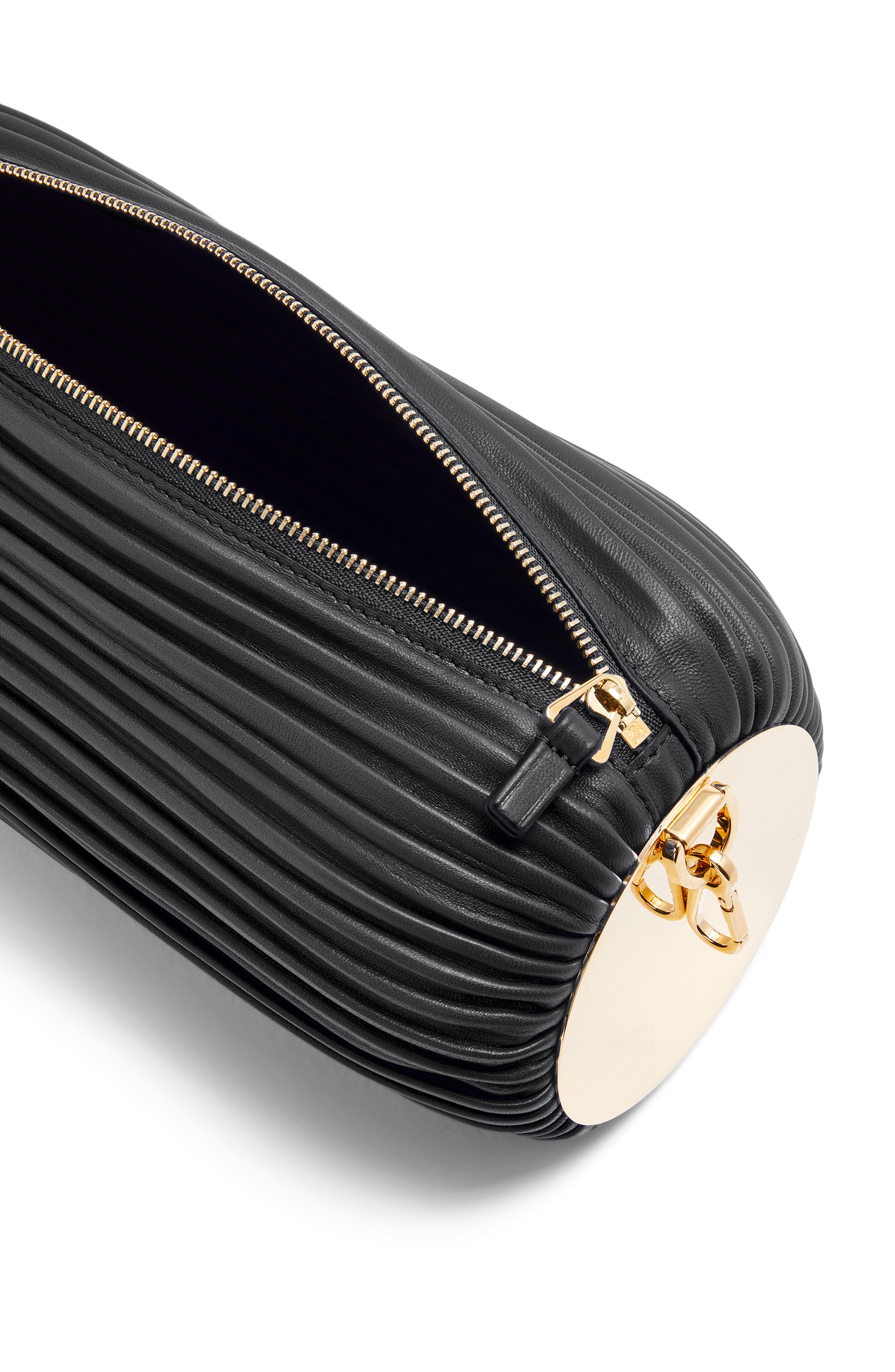 Loewe Pleated Leather Bracelet Pouch, Alternate, color, 