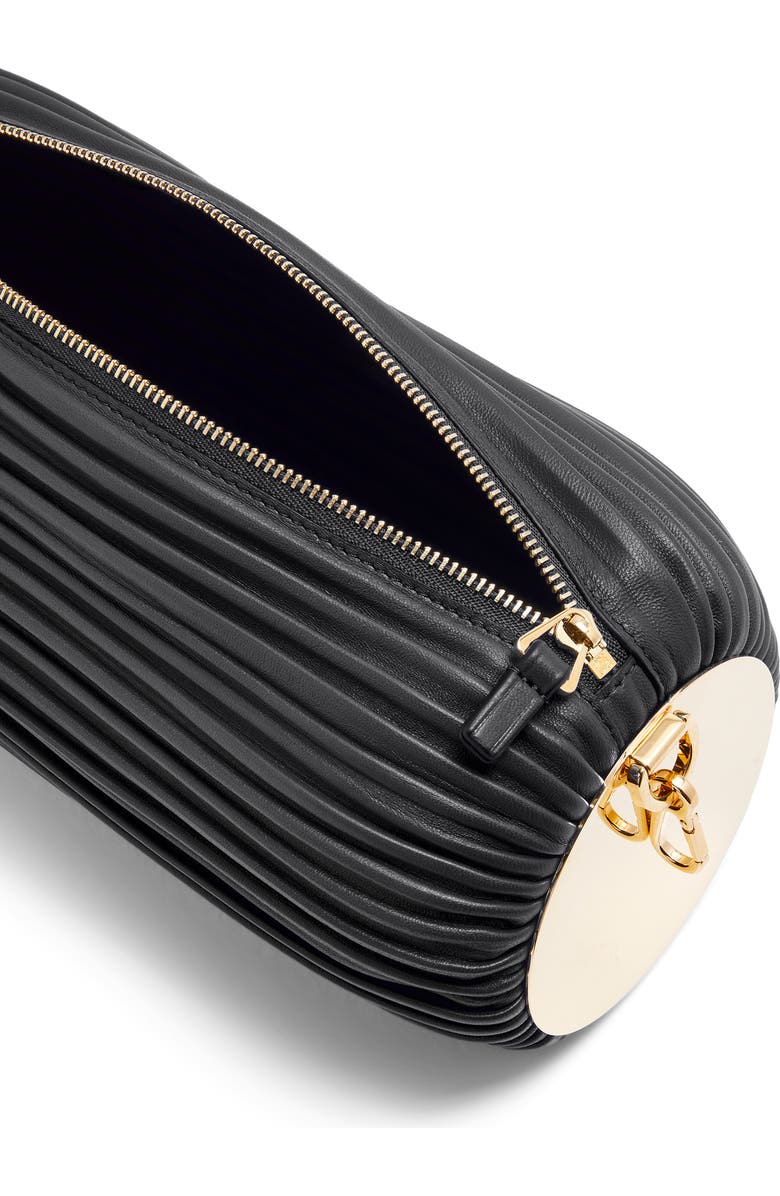 Loewe Pleated Leather Bracelet Pouch, Alternate, color,