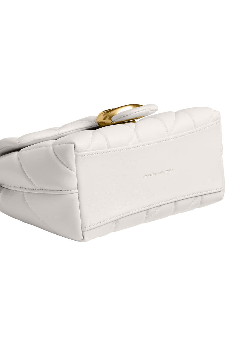 COACH Tabby Quilted Leather Convertible Top Handle Bag, Alternate, color, Chalk