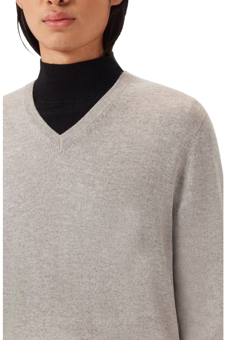 V-Neck Sweater, Alternate, color, dawn blue