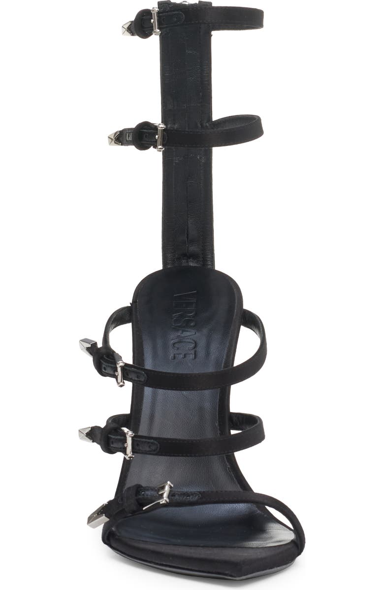 Versace Point Strap Sandal, Alternate, color,