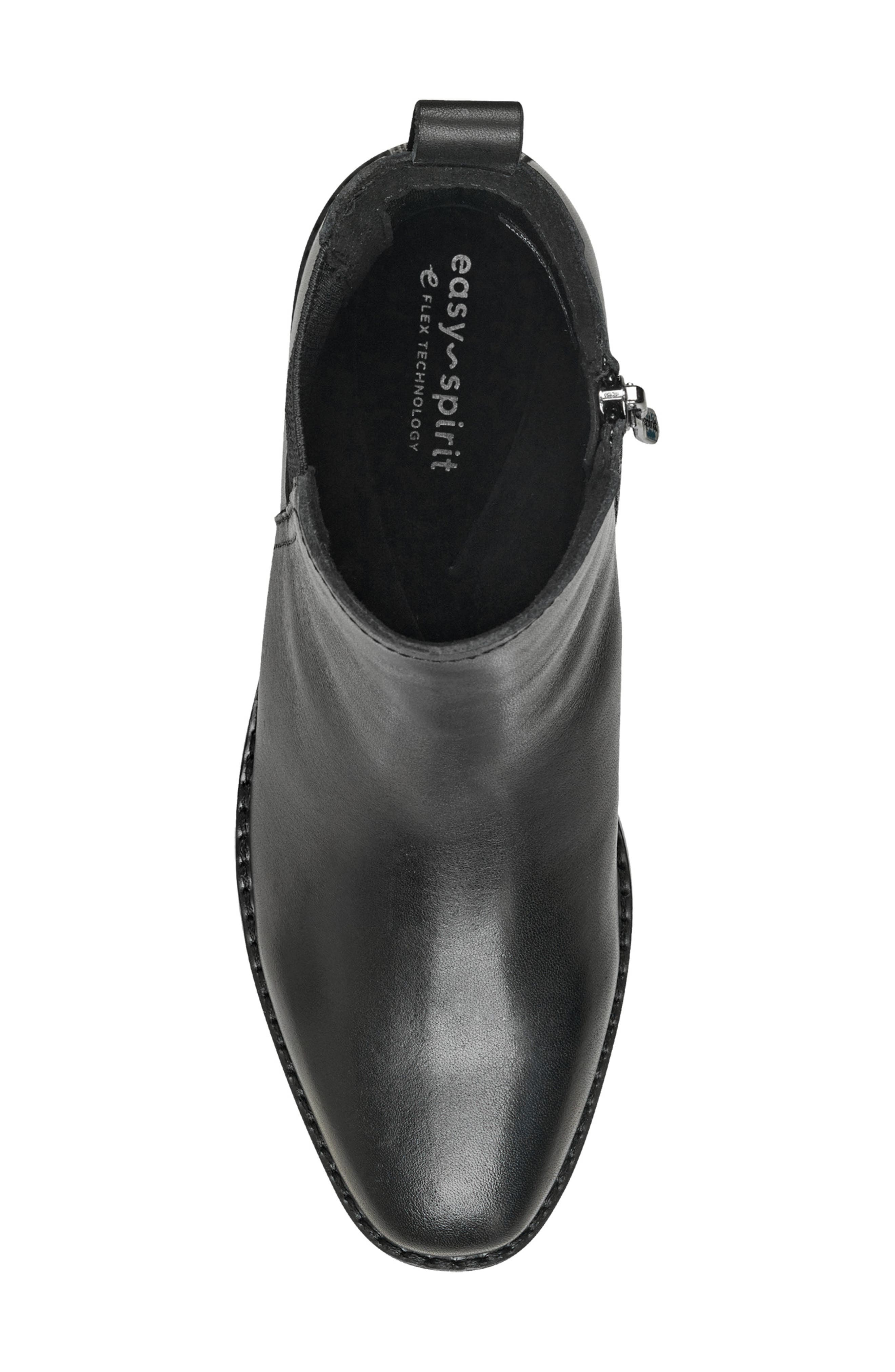 Easy Spirit Sefedra Side Zip Bootie, Alternate, color, Black