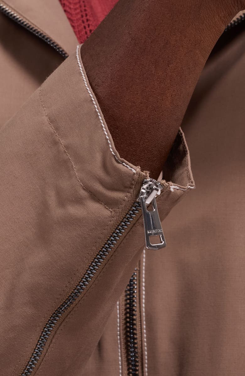 Bugatchi Hooded Jacket, Alternate, color, Tobacco