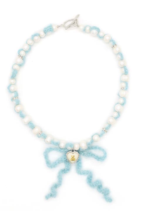 Cashmere Pearl Teddy Necklace
