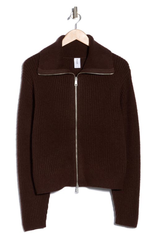 Abound Zip Sweater Cardigan In Brown