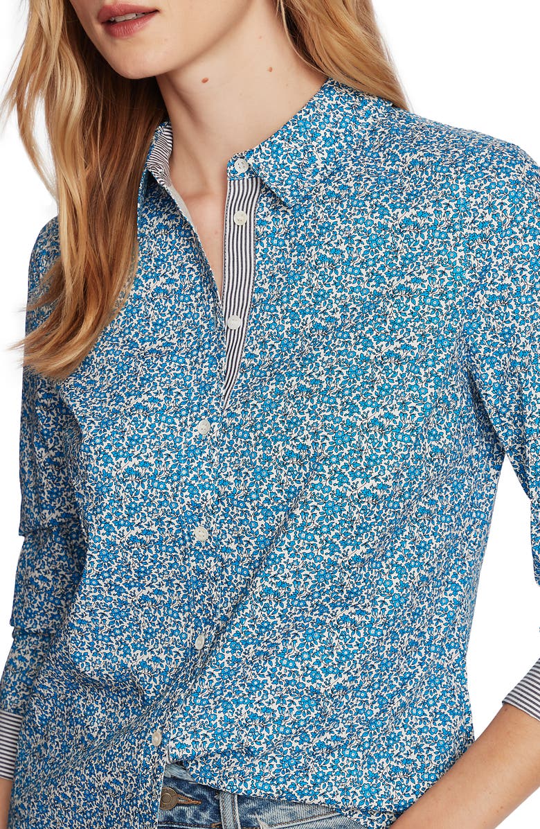Court & Rowe Sweet Ditsy Fields Print Shirt, Alternate, color,