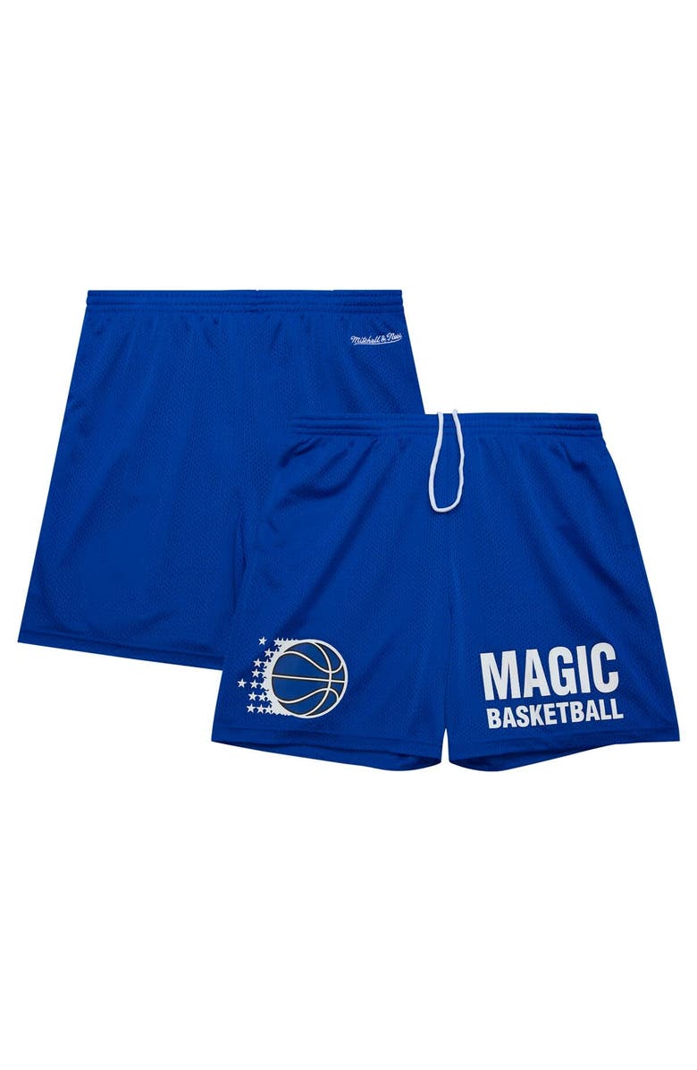 Mitchell & Ness Men's Mitchell & Ness Blue Orlando Magic Hardwood Classics Gameday Mesh Shorts, Alternate, color, Blue