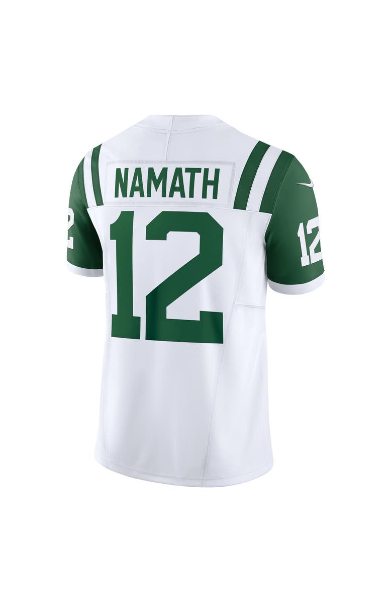 Nike Men's Nike Joe Namath White New York Jets Classic Alternate Vapor F.U.S.E. Retired Player Limited Jersey, Alternate, color, White
