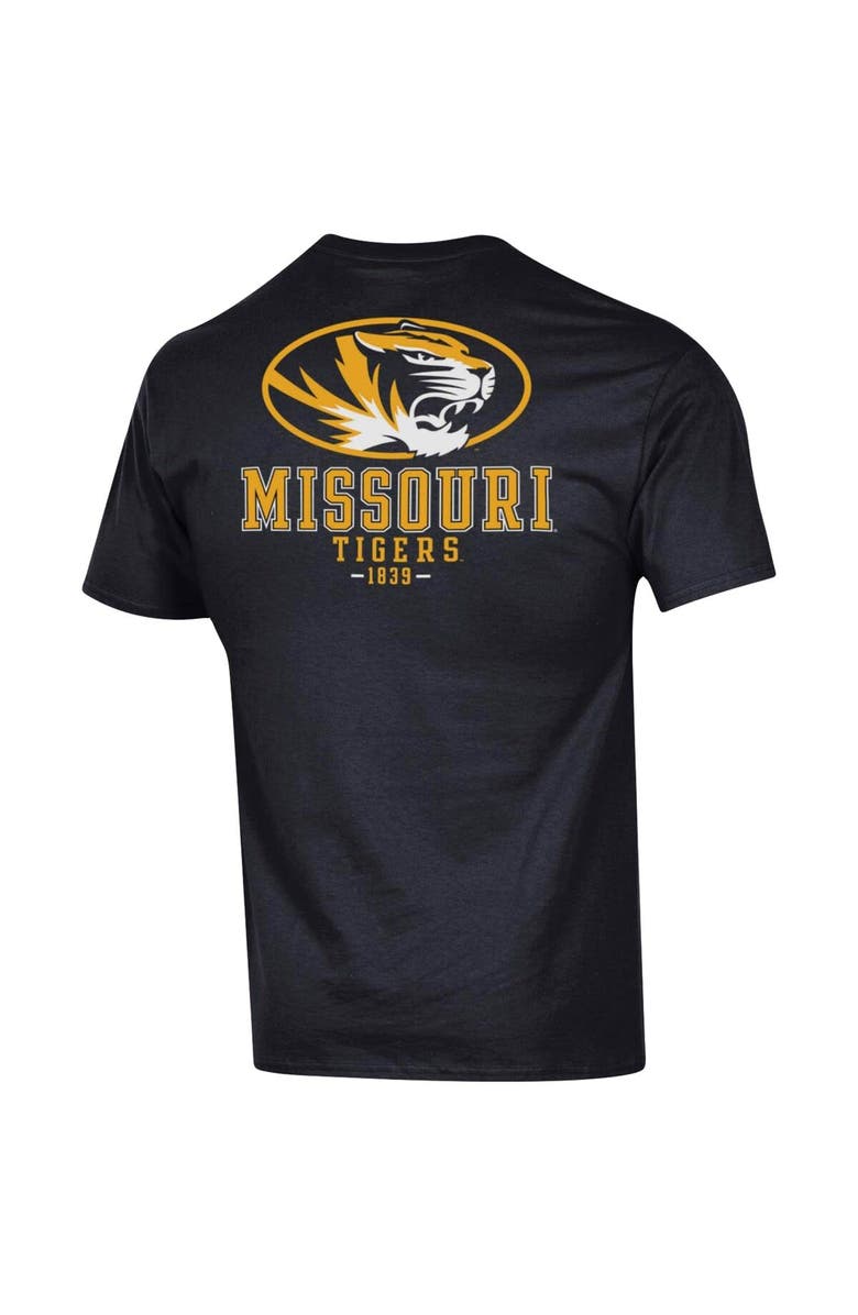Champion Men's Champion Black Missouri Tigers Stack 2-Hit T-Shirt, Alternate, color, 