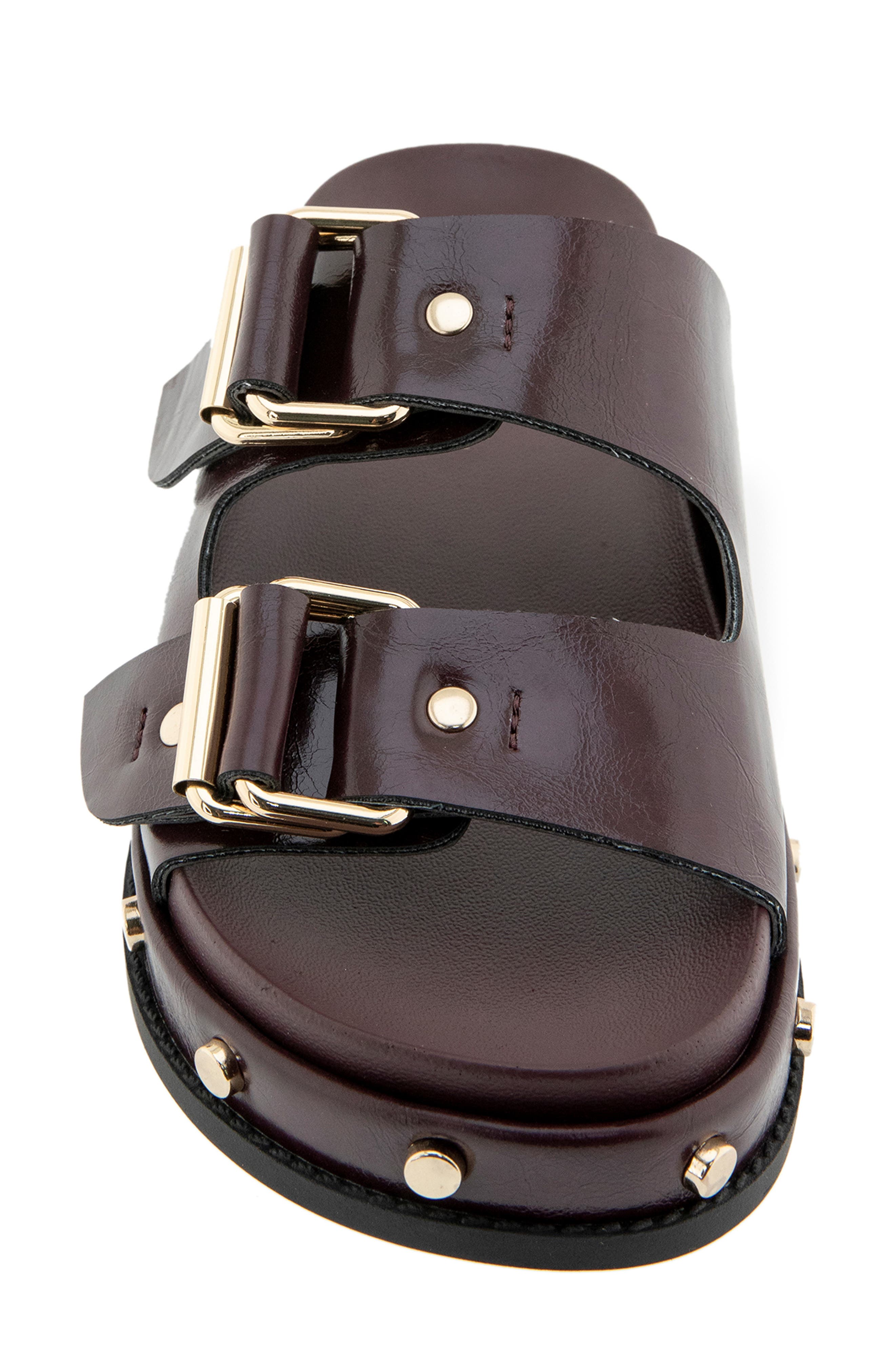 BCBGeneration Bamba Slide Sandal, Alternate, color, Dark Cherry