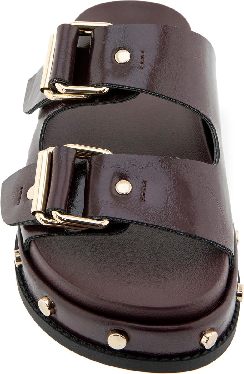 BCBGeneration Bamba Slide Sandal, Alternate, color, Dark Cherry