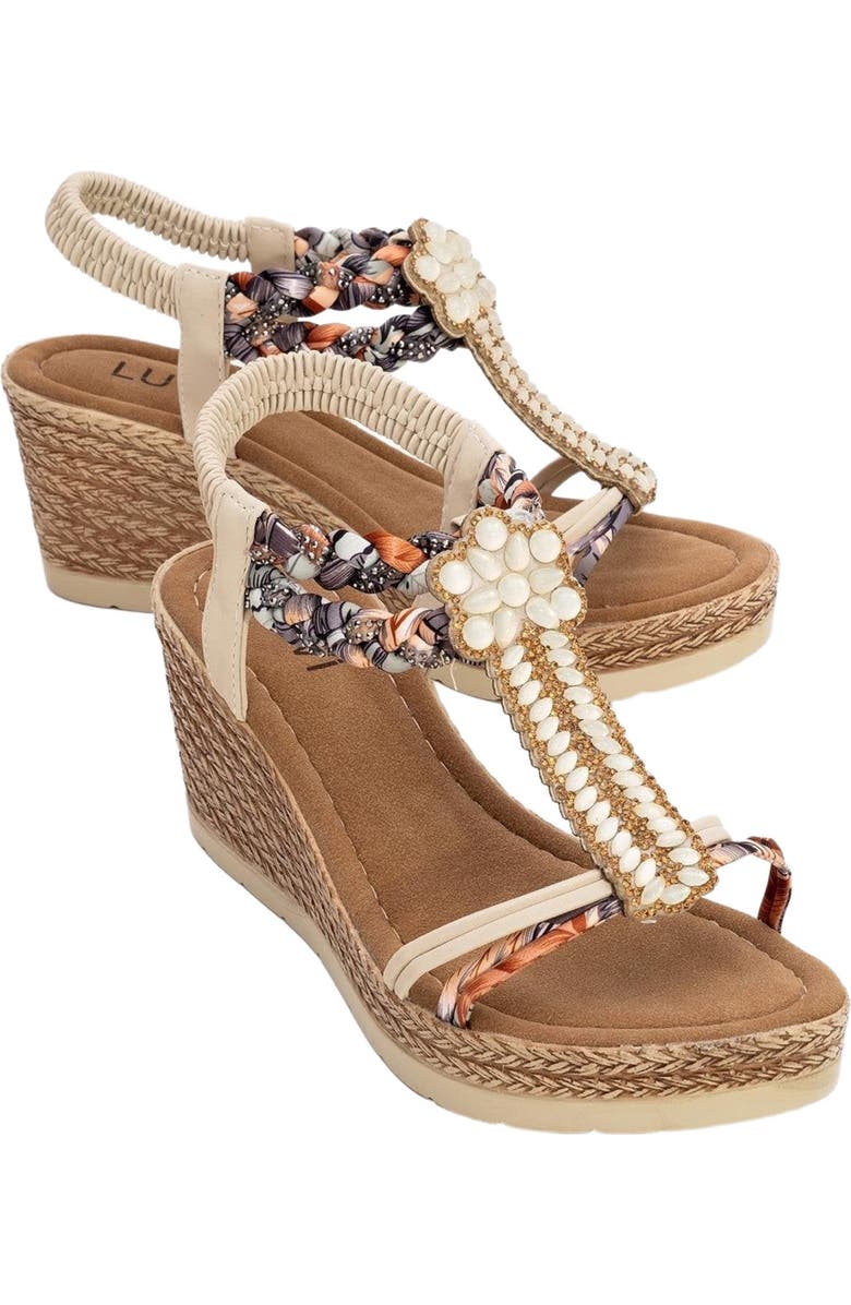 Prologue Shoes Sogno Rhinestone Espadrille Sandal, Alternate, color,