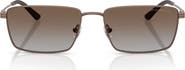 Emporio Armani 57mm Rectangular Sunglasses