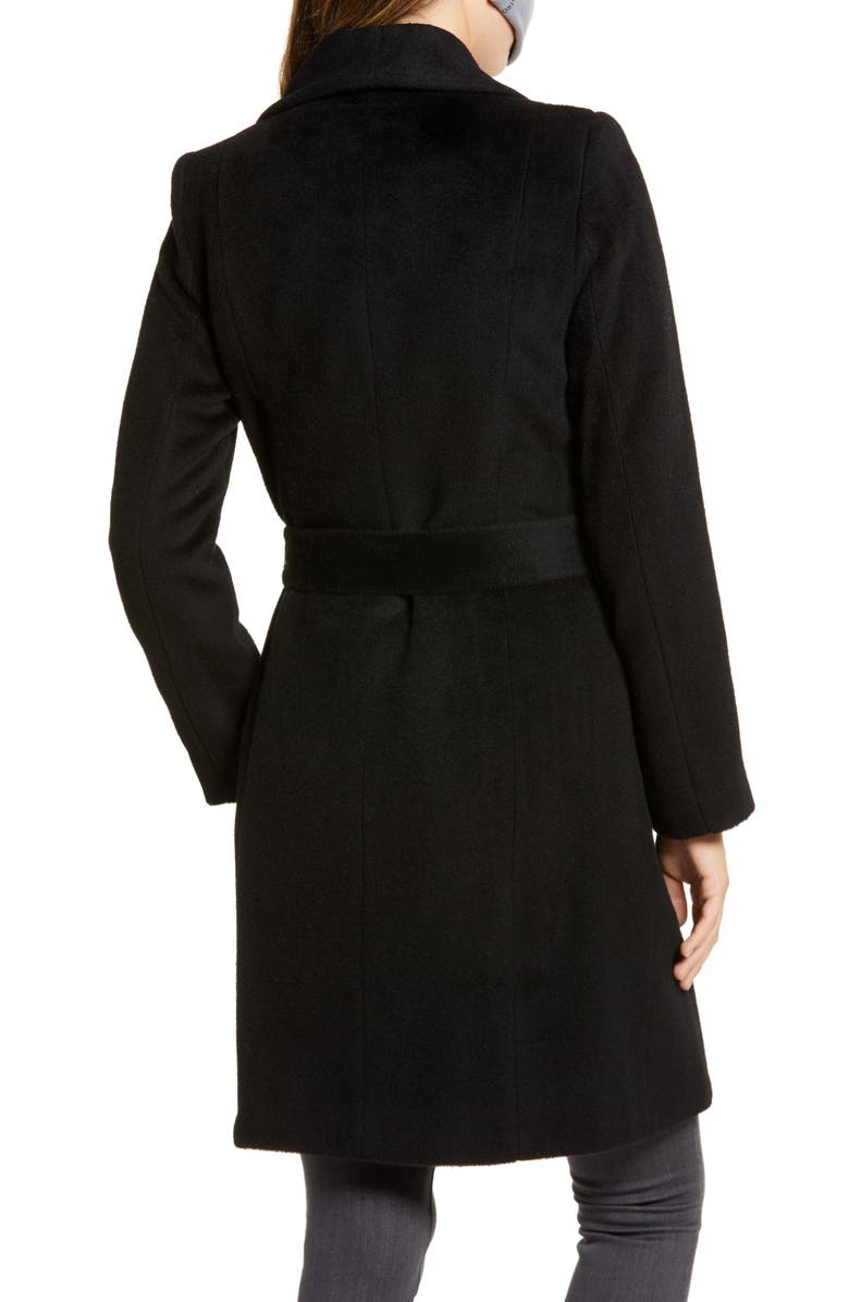 Cole Haan Wool Blend Wrap Coat, Alternate, color, 