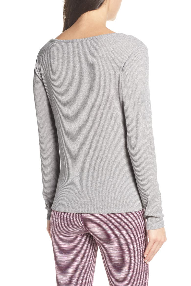 Knot a Chance Top, Alternate, color, GREY BIRD MELANGE