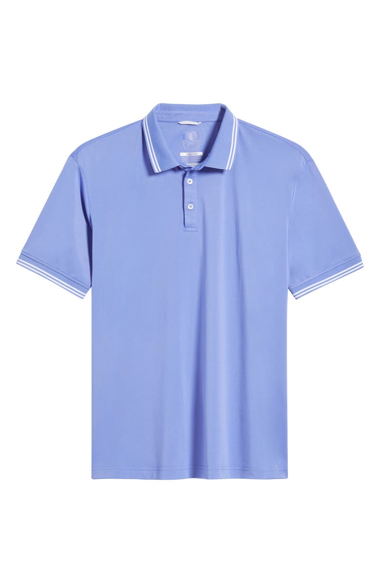 Swannies Thatcher Tipped Performance Polo, Alternate, color, Iris