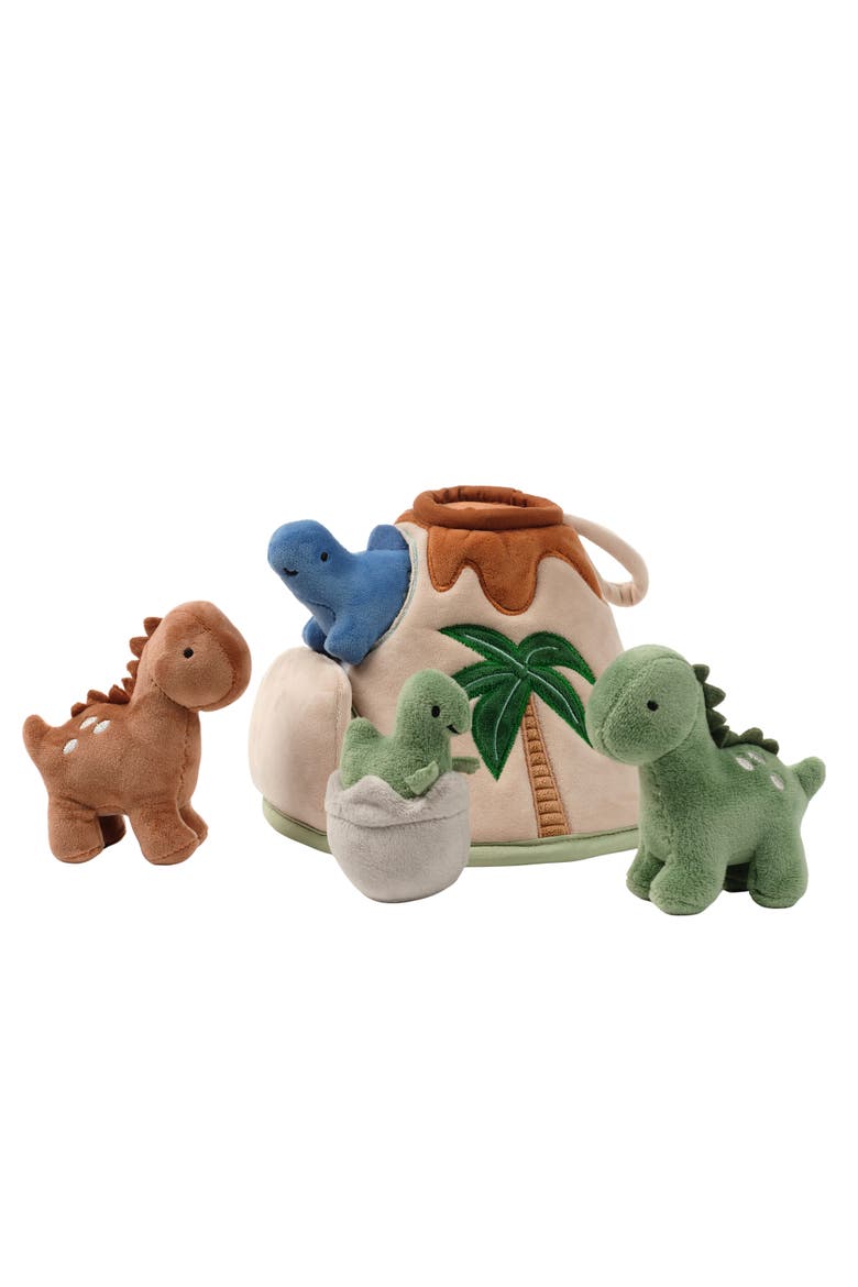 Dino-Might Plush Dinosaur Volcano Interactive Soft Toy Play Set, Alternate, color, Multicolor
