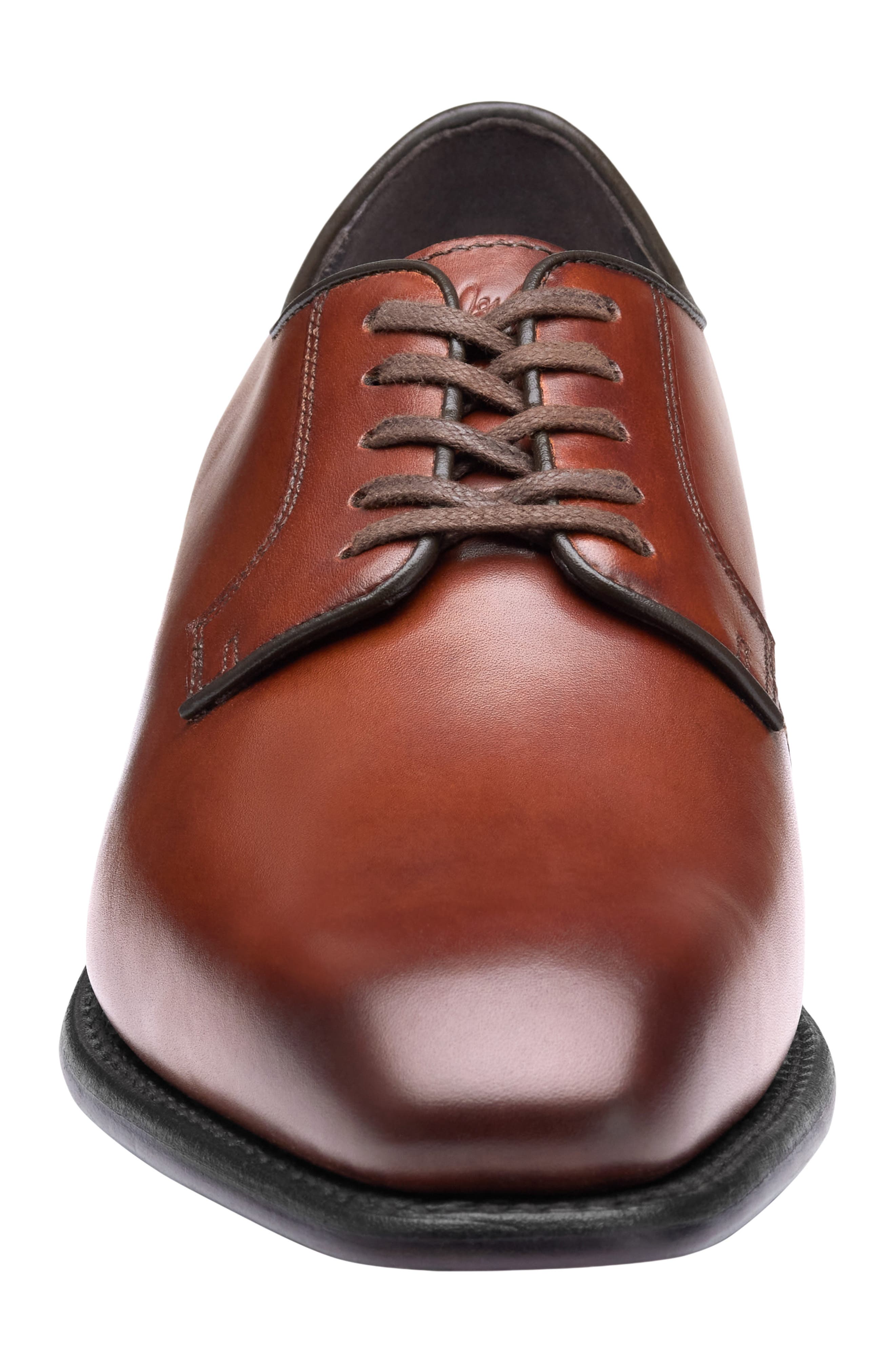 Ashton Plain Toe Derby, Alternate, color, BROWN FULL GRAIN