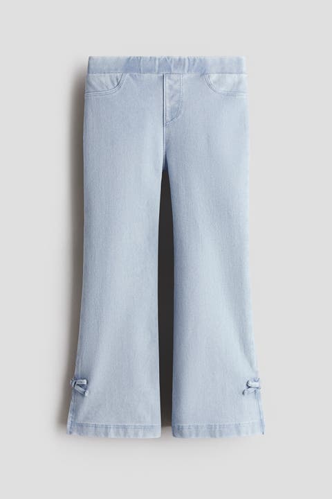 Denim-look Flared Jeggings