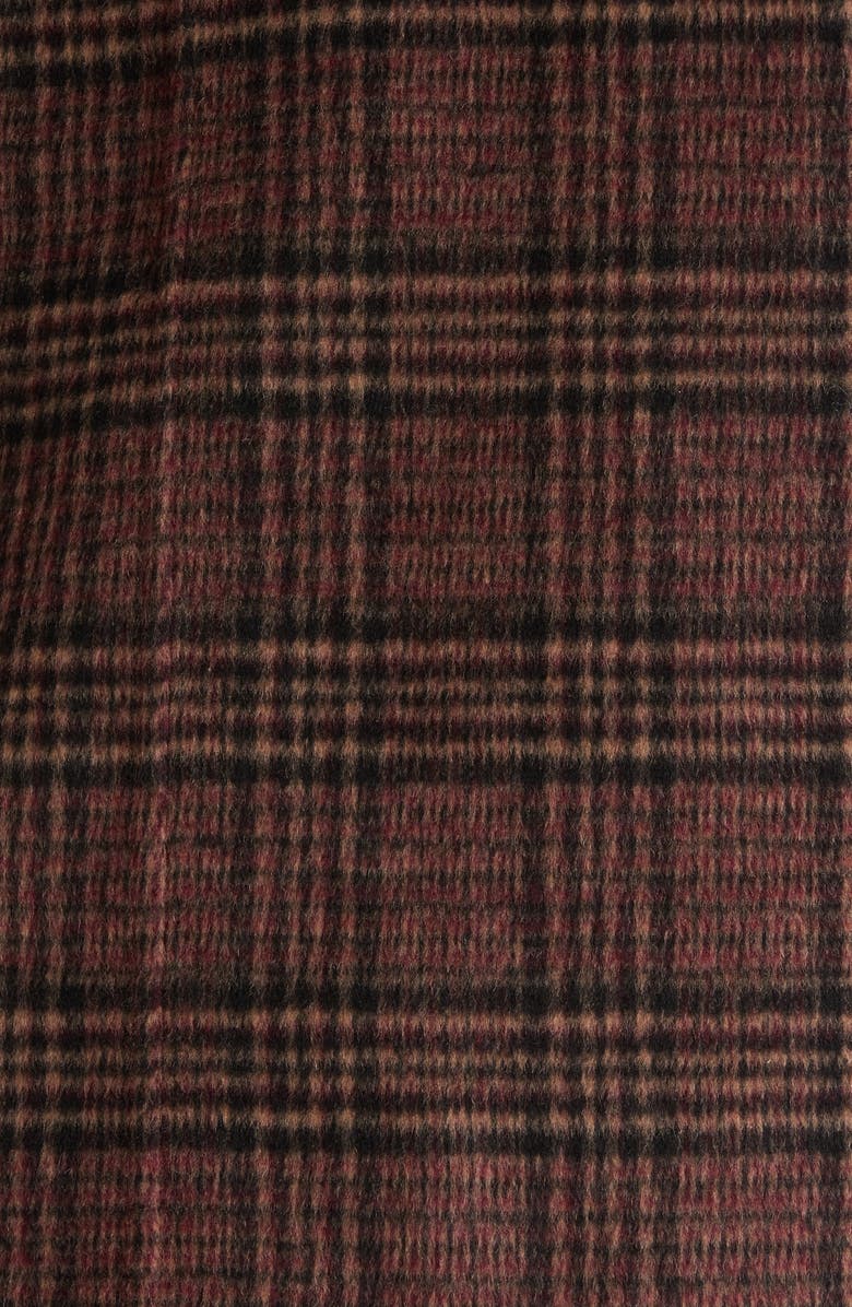 Marine Layer Colette Plaid Peacoat, Alternate, color, Warm Plaid