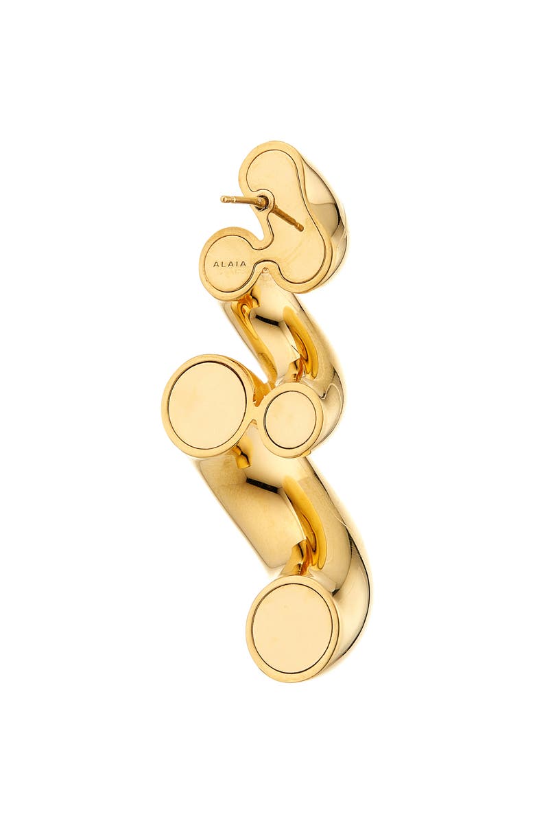 Alaïa Torsion Drop Earrings, Alternate, color, Or