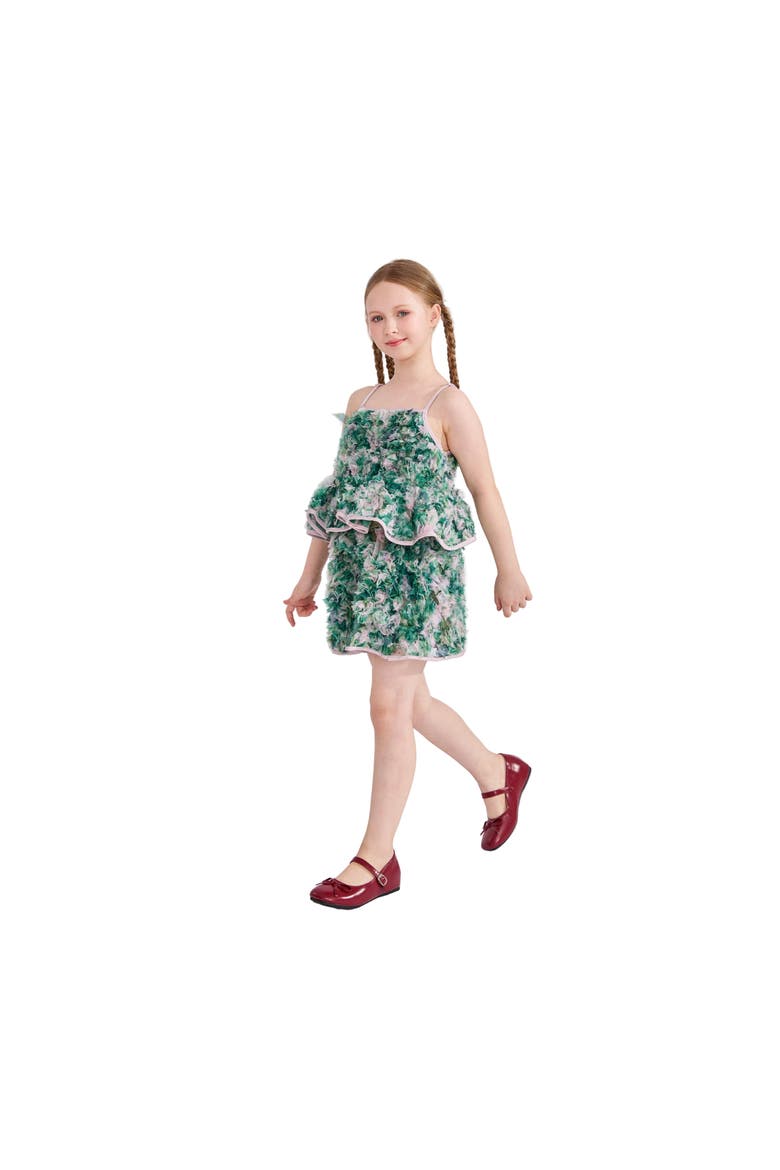 Zinnia Skirt Set, Alternate, color, Green