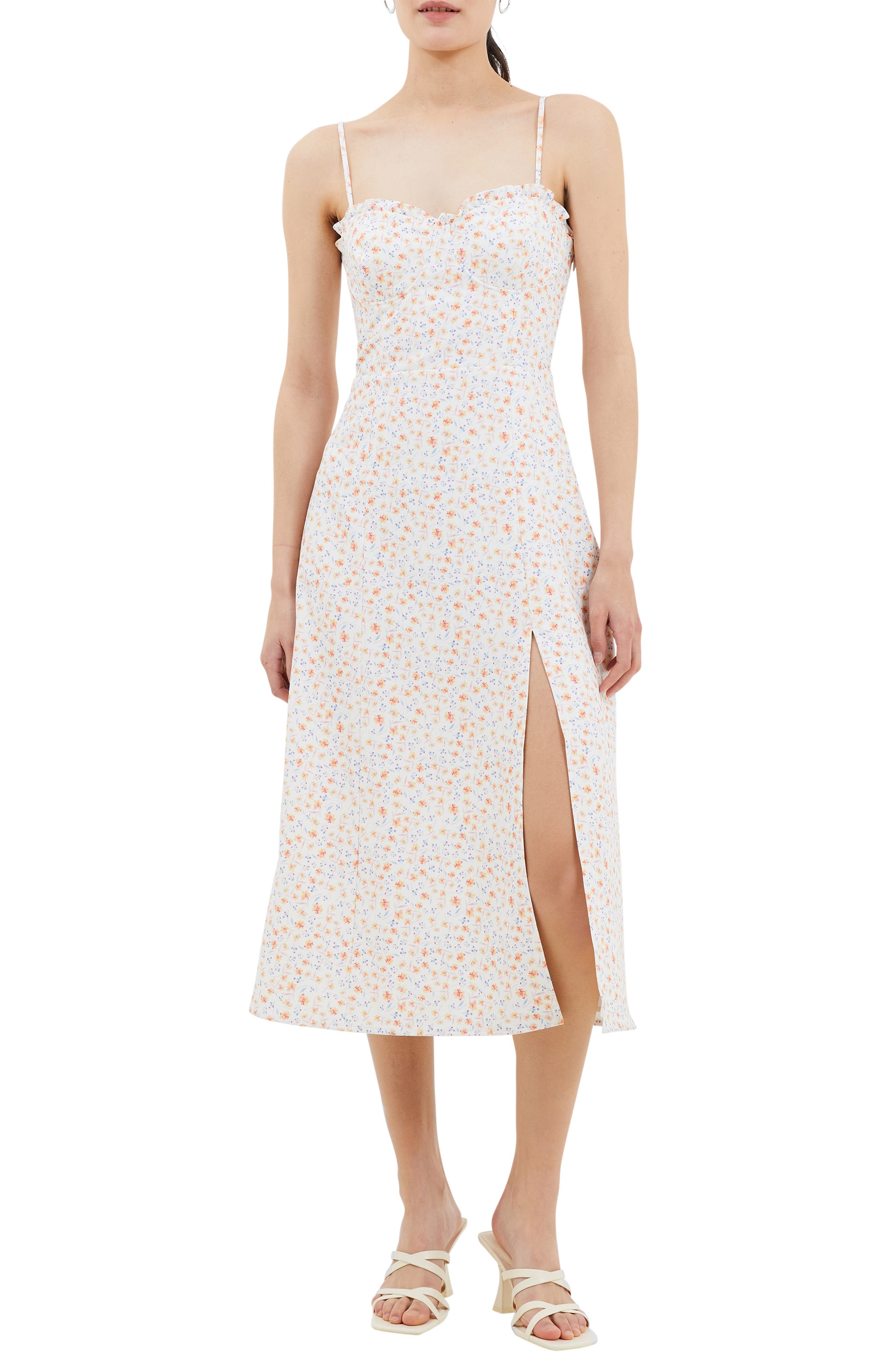 French Connection Echo Ruffle Slipdress