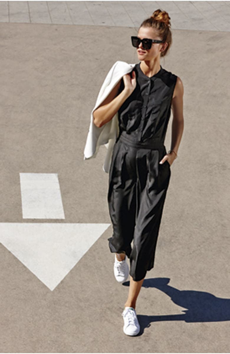 Halogen<sup>®</sup> Crop Wide Leg Jumpsuit, Alternate, color,