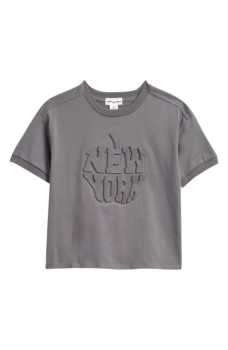 MILES THE LABEL Kids' NYC T-Shirt, Main, color, Dark Grey