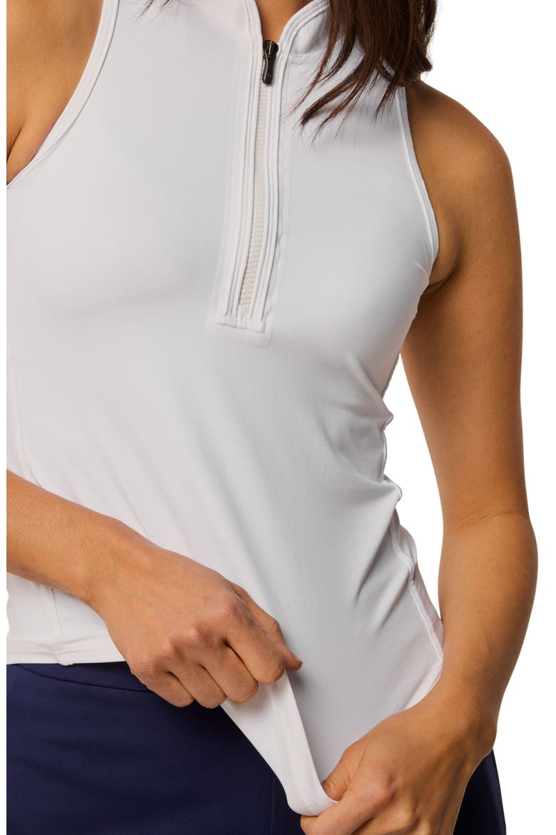 Vesta Sleeveless Mock Neck Top, Alternate, color, ARCTIC