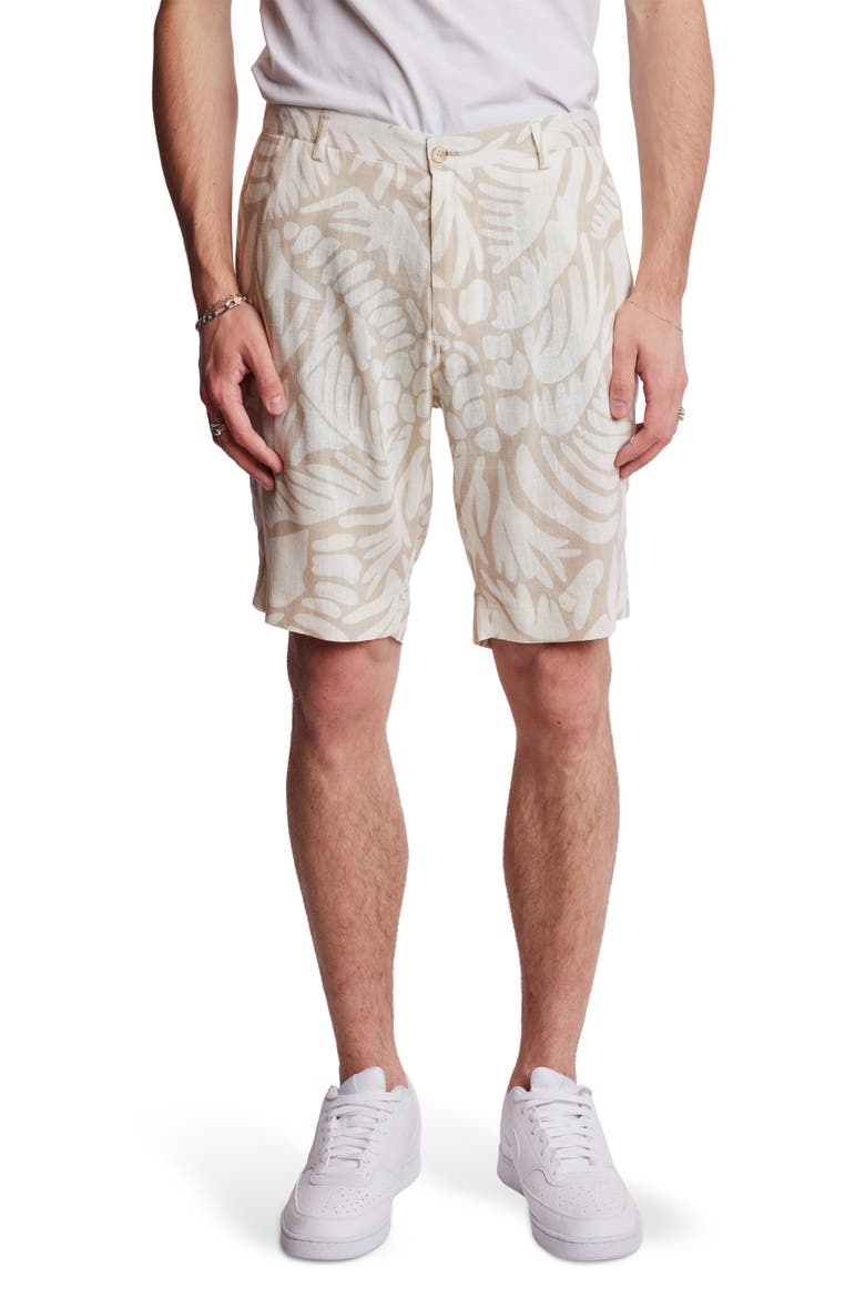 Felix Slim Fit Shorts, Main, color, TAN & CREAM