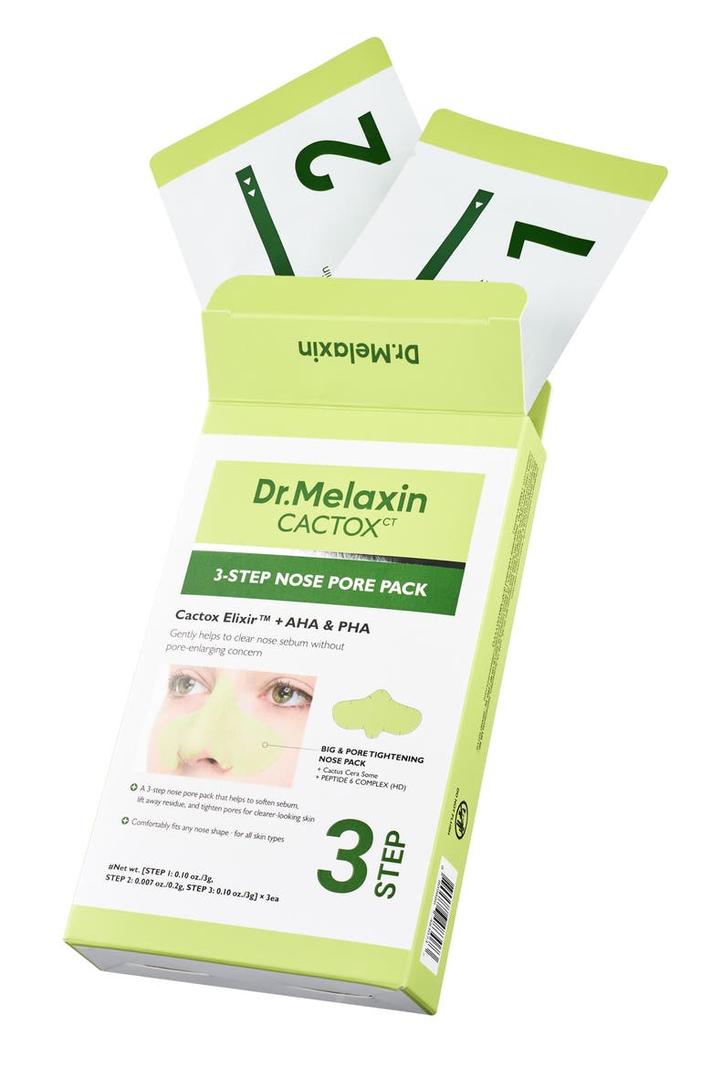 Cactox CT 3-Step Nose Pore Pack, Alternate, color, NO COLOR