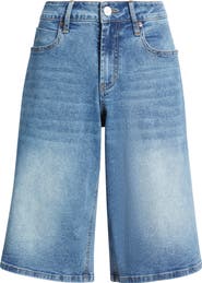 CITY BLUES Relaxed Denim Shorts